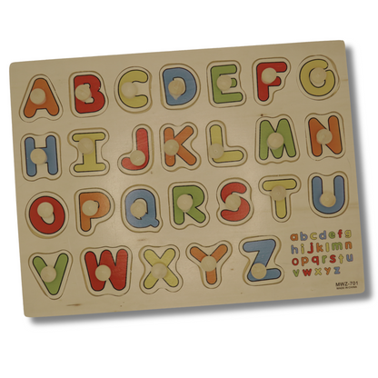 Educational Wooden Puzzle Set for Toddlers & Preschoolers – Alphabet, Shapes, Animals & Vehicles