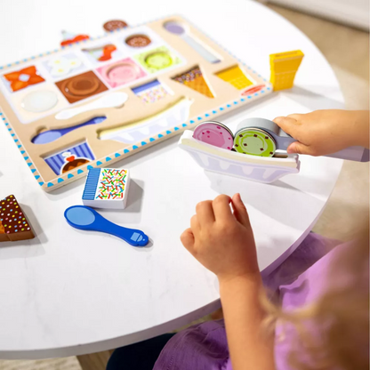 Melissa & Doug Puzzle Play: Ice Cream Set – Scoop, Match & Imagine!