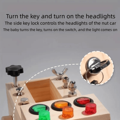 Truck LED Switch Board – Interactive Light-Up Toy for Fine Motor Skills & Sensory Play - Made2Motivate