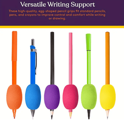 Egg-Shaped Pencil Grips – Ergonomic Writing Aid for Kids