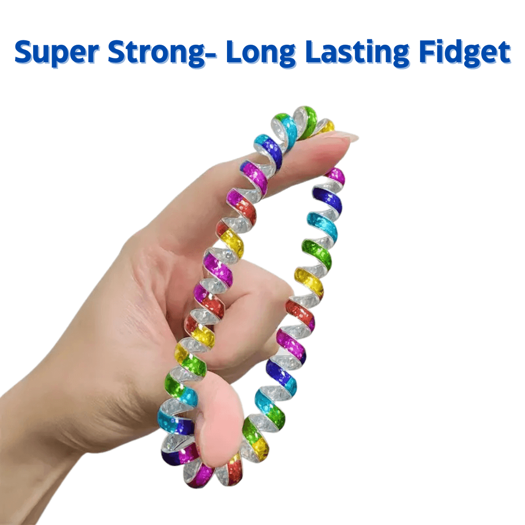 Rainbow Spiral Fidget (Set of 5)– Twist, Spin & Soothe - Made2Motivate