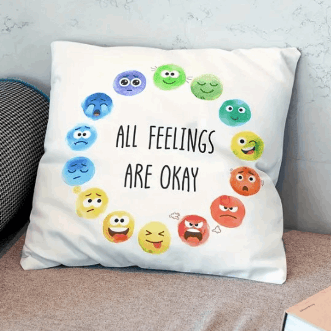 Emotion Embrace Pillow – Soft Comfort Pillow for Emotional Support, Sensory Relief & Relaxation