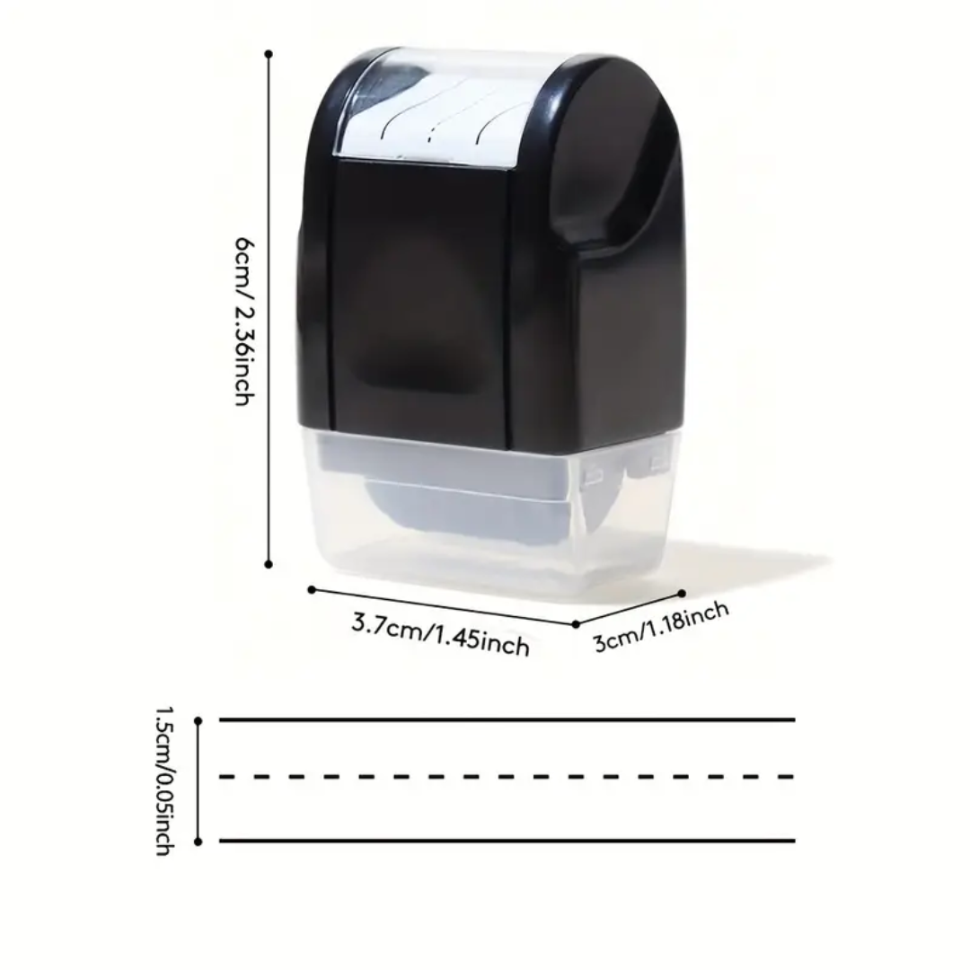 Letter-Line Stamp- Produce Perfect Every Swipe!