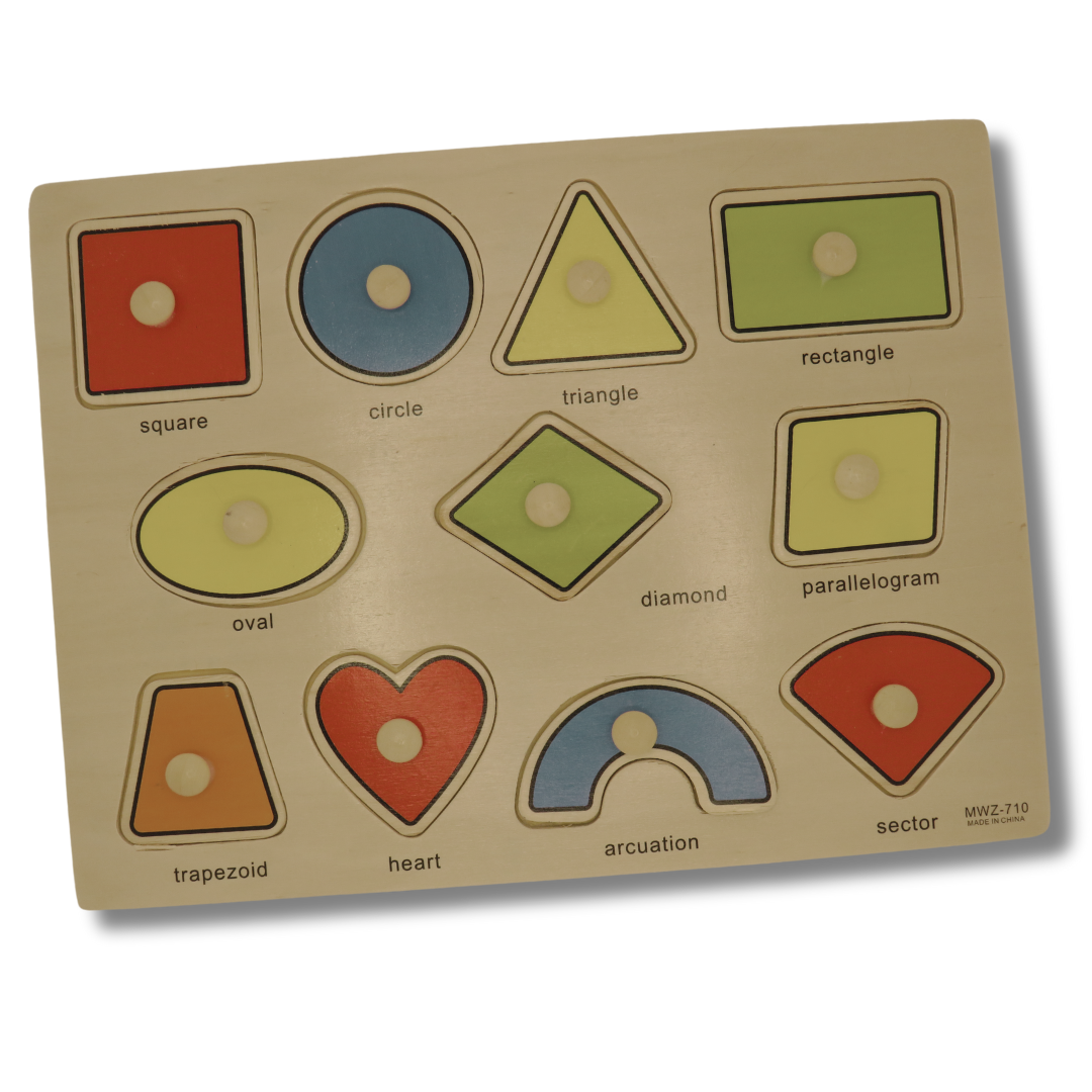 Educational Wooden Puzzle Set for Toddlers & Preschoolers – Alphabet, Shapes, Animals & Vehicles