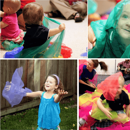 Sensory Juggling Scarves - 7pc – Fun, Colorful, and Engaging Movement Scarves - Made2Motivate