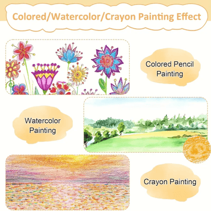 3-in-1 Jumbo Colored Pencils Set for Kids