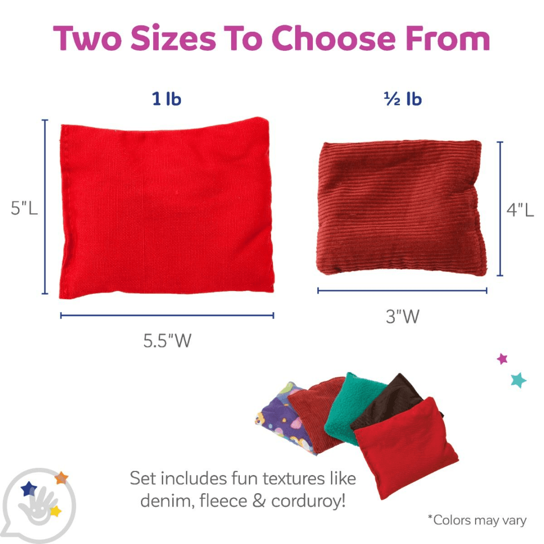Weighted Tactile Bead Bag- 1lb (Set of 5) - Made2Motivate