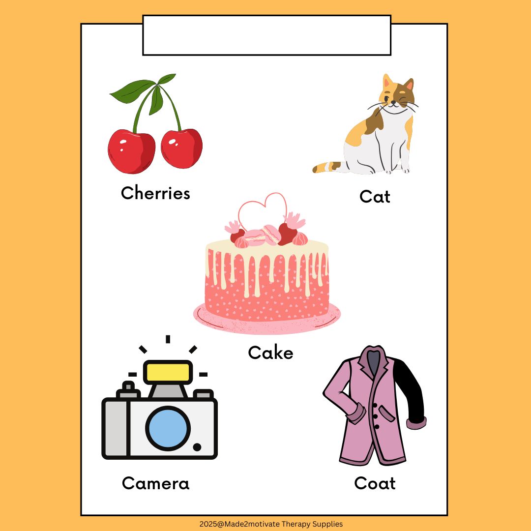 Alphabet Cut & Paste Vocabulary Pack (A-E) - Phonics & Fine Motor Skills
