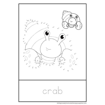 36 Dot-to-Dot Animal Printables with Letter Tracing