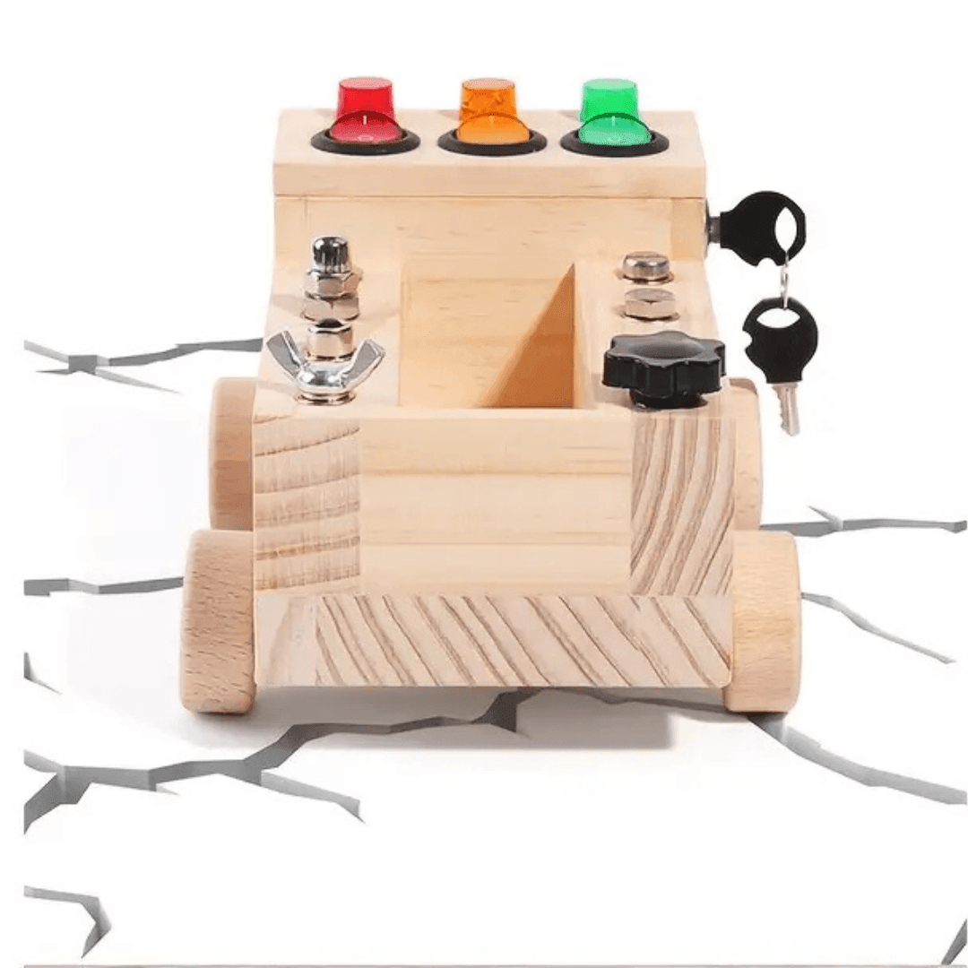 Truck LED Switch Board – Interactive Light-Up Toy for Fine Motor Skills & Sensory Play - Made2Motivate