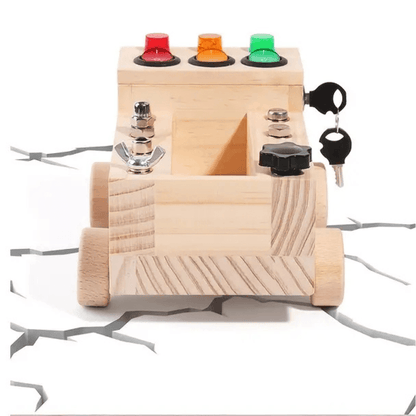 Truck LED Switch Board – Interactive Light-Up Toy for Fine Motor Skills & Sensory Play - Made2Motivate