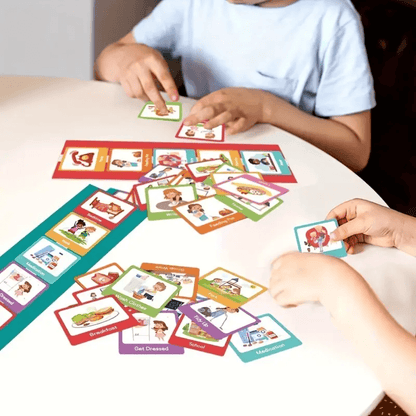 60-Piece Visual Schedule Cards Set | Daily Routine & Activity Chart for Kids