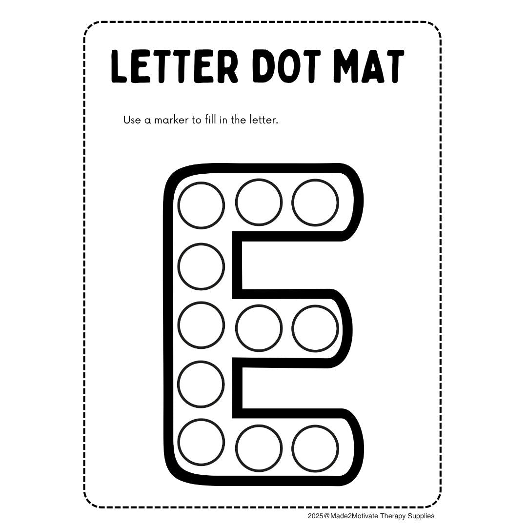 Alphabet Do A Dot Letter Mats Fine Motor & Letter Recognition Activity Pack