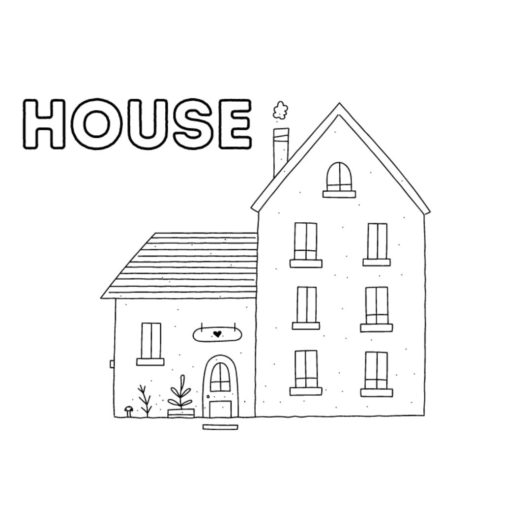 Printable Coloring Pages Set | 5 Fun Everyday Pictures for Kids