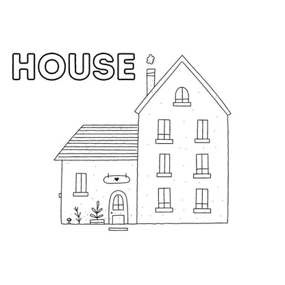 Printable Coloring Pages Set | 5 Fun Everyday Pictures for Kids
