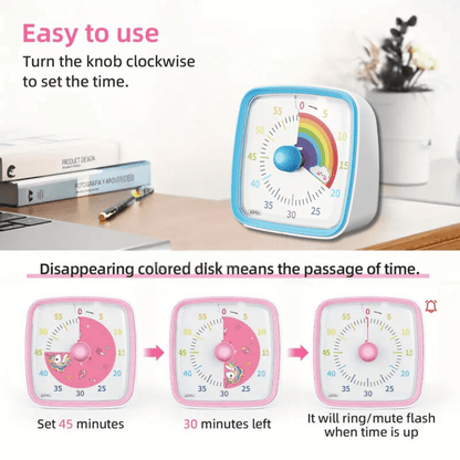 Rainbow Visual Timer – Bright, Colorful, and Easy Time Management - Made2Motivate