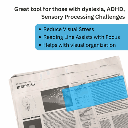 Guided Reading Highlight Strips - 8 Pack Colored Overlays for Dyslexia, ADHD & Visual Stress Relief