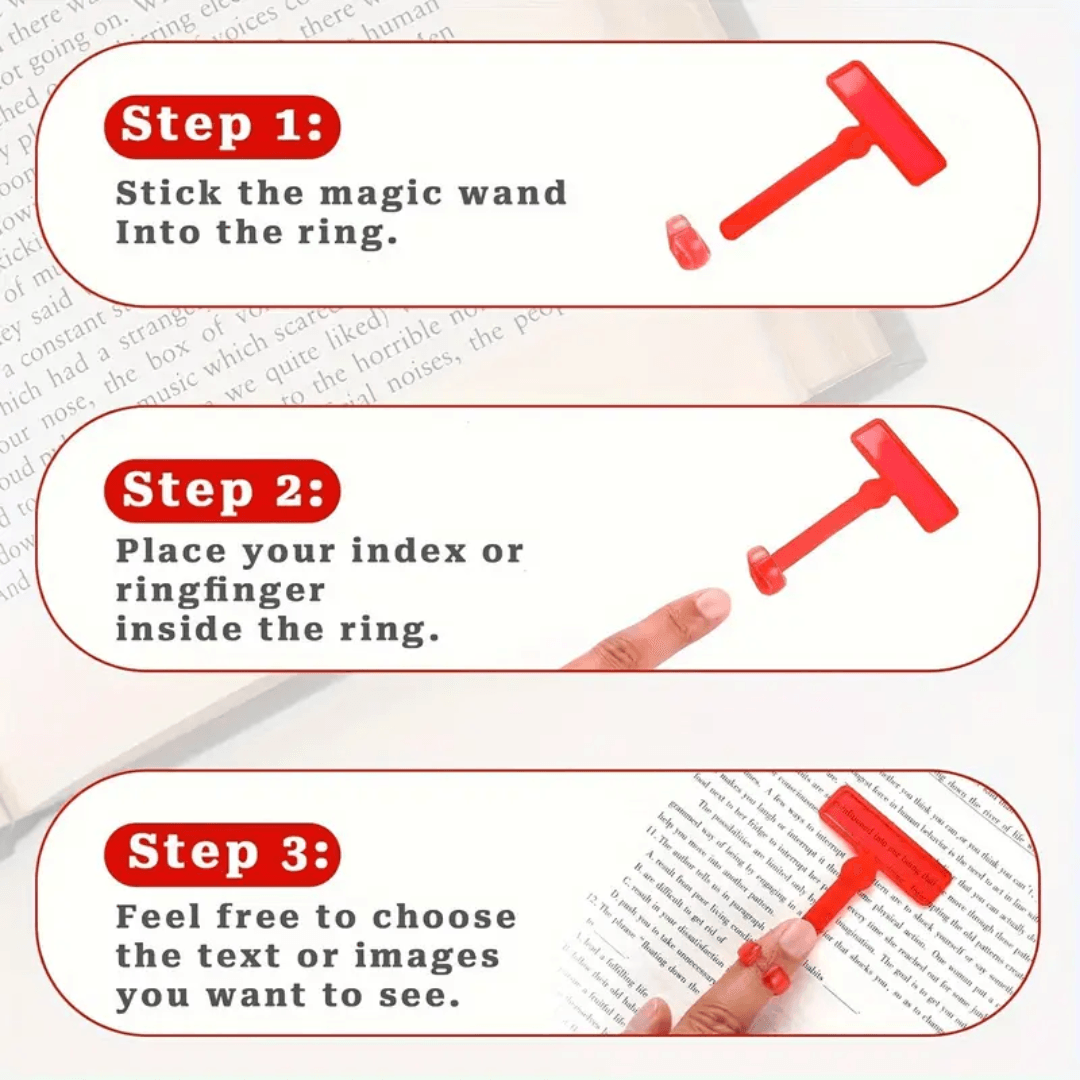 Reading Guide – Set of 6 Colorful Finger Guides