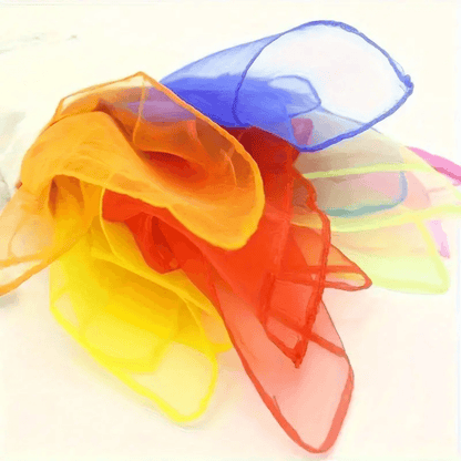 Sensory Juggling Scarves - 7pc – Fun, Colorful, and Engaging Movement Scarves - Made2Motivate