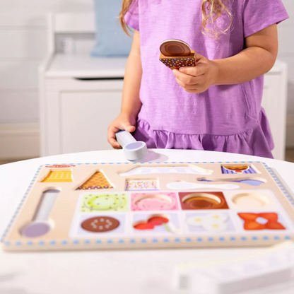 Melissa & Doug Puzzle Play: Ice Cream Set – Scoop, Match & Imagine!