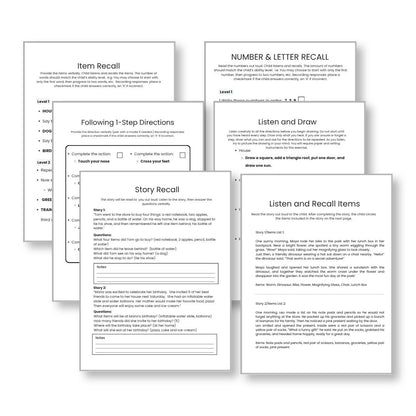 Working Memory Activity Packet (Ages 7–15) | 55+ Worksheets & 10 Proven Strategies