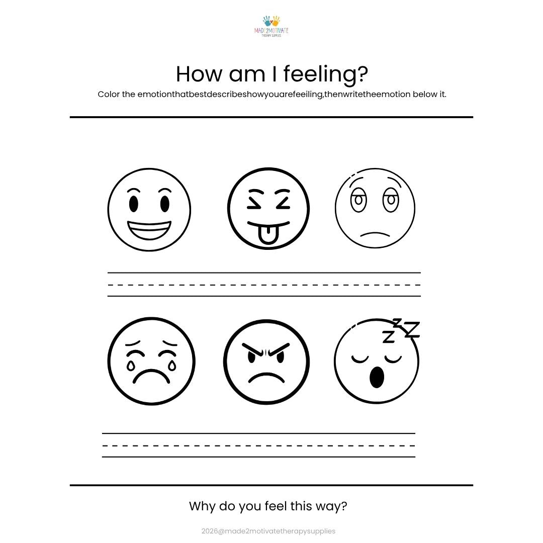 Self-Regulation Activity Pack: 15+ Printable Worksheets for Feelings & Coping Tools