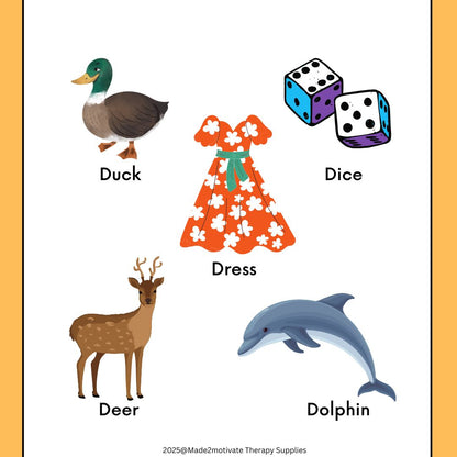 Alphabet Cut & Paste Vocabulary Pack (A-E) - Phonics & Fine Motor Skills