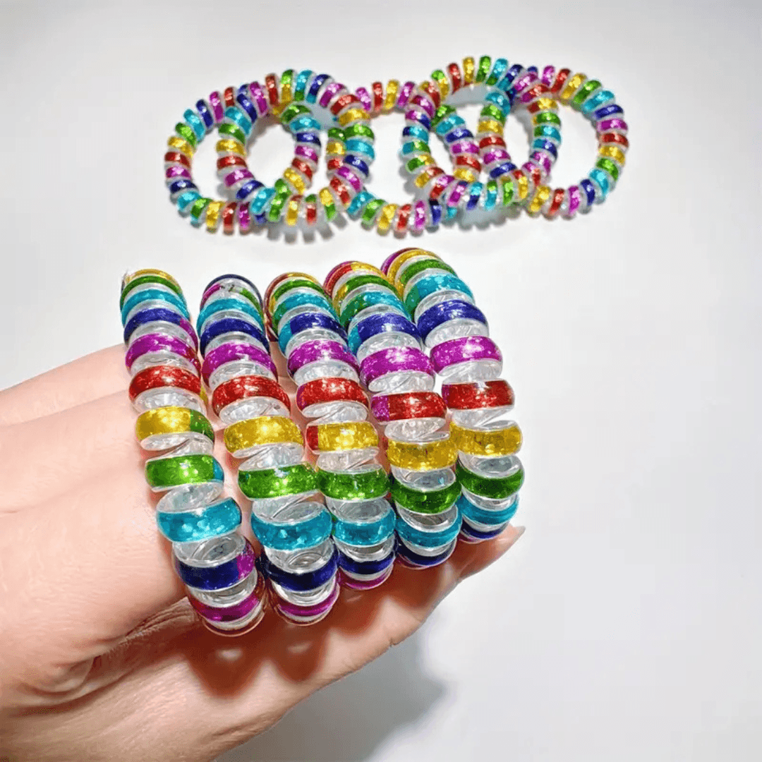 Rainbow Spiral Fidget (Set of 5)– Twist, Spin & Soothe - Made2Motivate