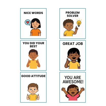Behavior Support Cards for Kids | Visual Reminder Cards