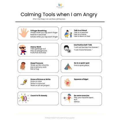 Self-Regulation Activity Pack: 15+ Printable Worksheets for Feelings & Coping Tools