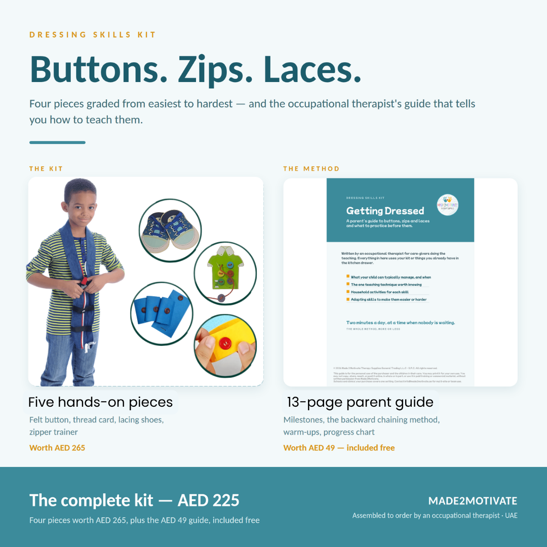 Dressing Skills Kit – Zips, Laces & Buttons