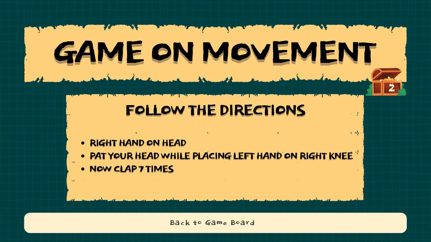 Pirate Treasure Trek | Interactive Movement Board Game for Brain Breaks