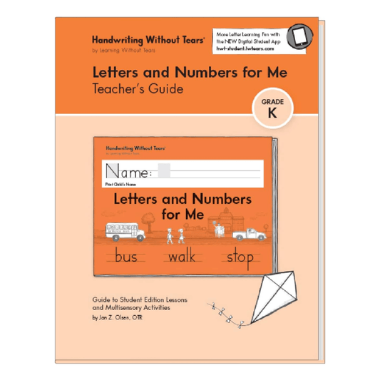 Letters and Numbers Teacher's Guide-KG  Handwriting Without Tears