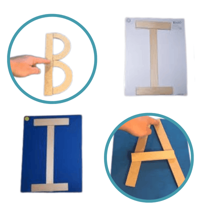 Handwriting Without Tears® Capital Letters Wood Pieces – 26-Piece Set for Early Writing Skills