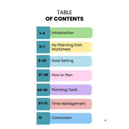 Planning & Organization Activity Packet for Kids (Ages 7-15)