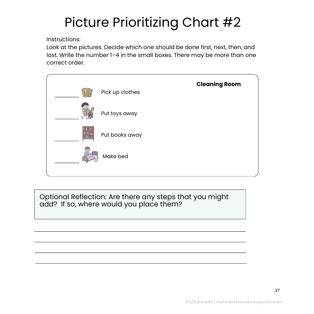 Planning & Organization Activity Packet for Kids (Ages 7-15)