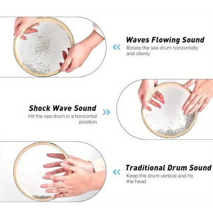 Oceanic Wave Drum – Sensory Musical Instrument for Kids’ Relaxation, Focus & Creative Play - Made2Motivate