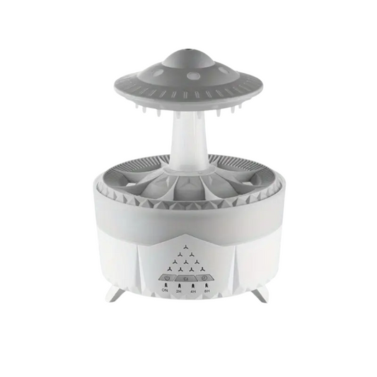 Raindrop Aroma Diffuser – Ultrasonic Essential Oil Diffuser with 7-Color LED Night Light & Whisper-Quiet Operation