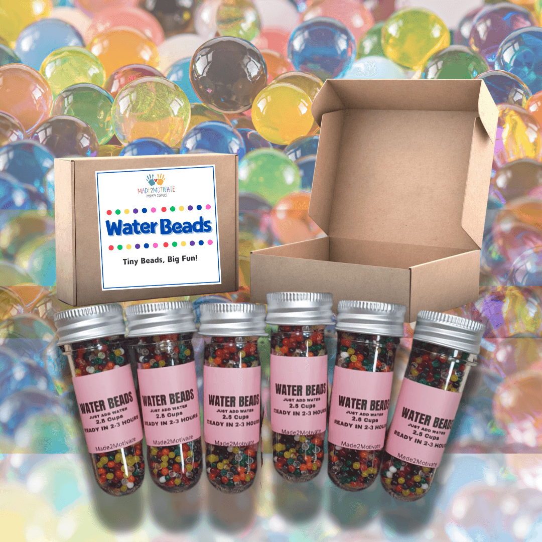 Water Bead Tubes x6 + FREE SCIENCE EXPERIMENT - Made2Motivate