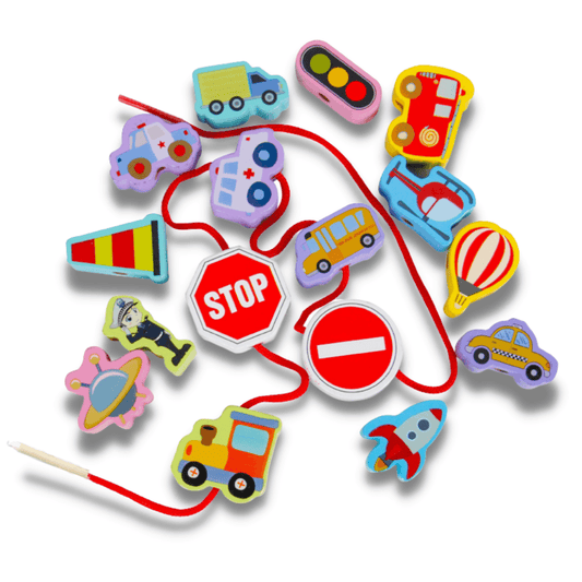 Wood Transportation Beads - Made2Motivate